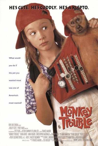 Movie poster for"Monkey Trouble"