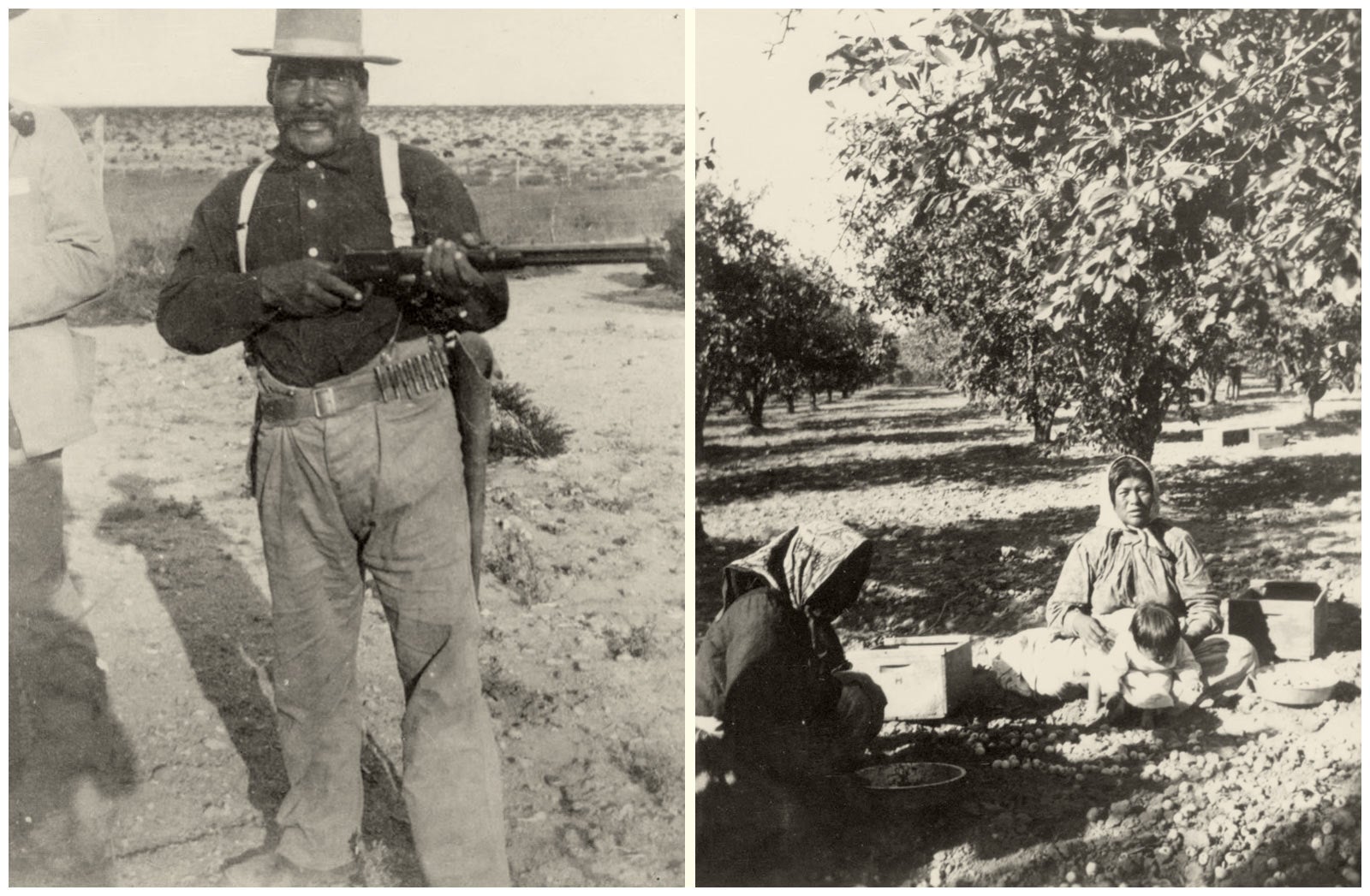 Trafzer’s book maintains posse member and tracker Segundo Chino, pictured left, would later declare Willie Boy was not killed by the posse. Chino went on to marry Maria Mike, the widow of William Mike. Maria is pictured right with her daughter, Dorothy, following the deaths of her husband and Carlota. (UCR Library, Harry W. Lawton Collection)
