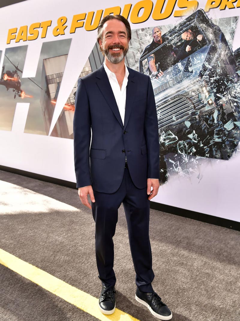 Chris Morgan at a Hobbs & Shaw Premiere.