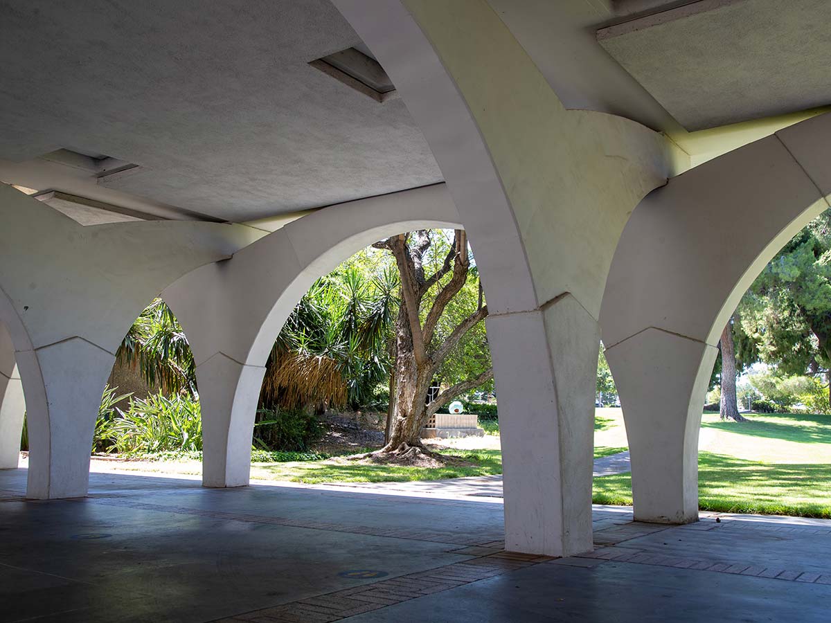 View from under the Olmsted arches.