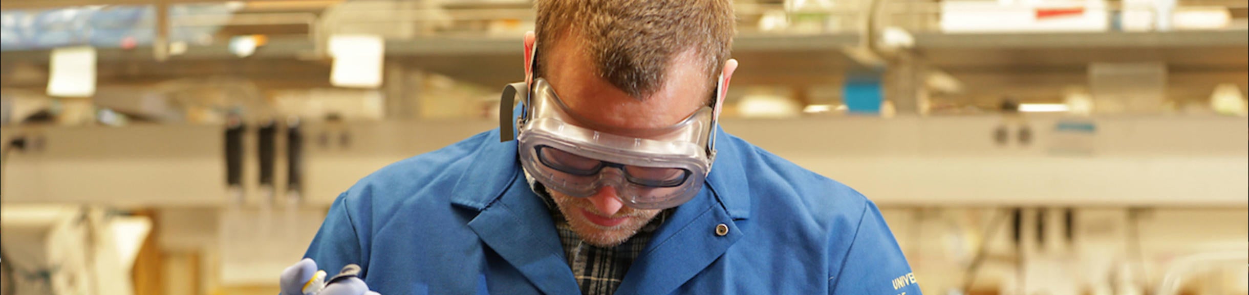 Researcher in lab