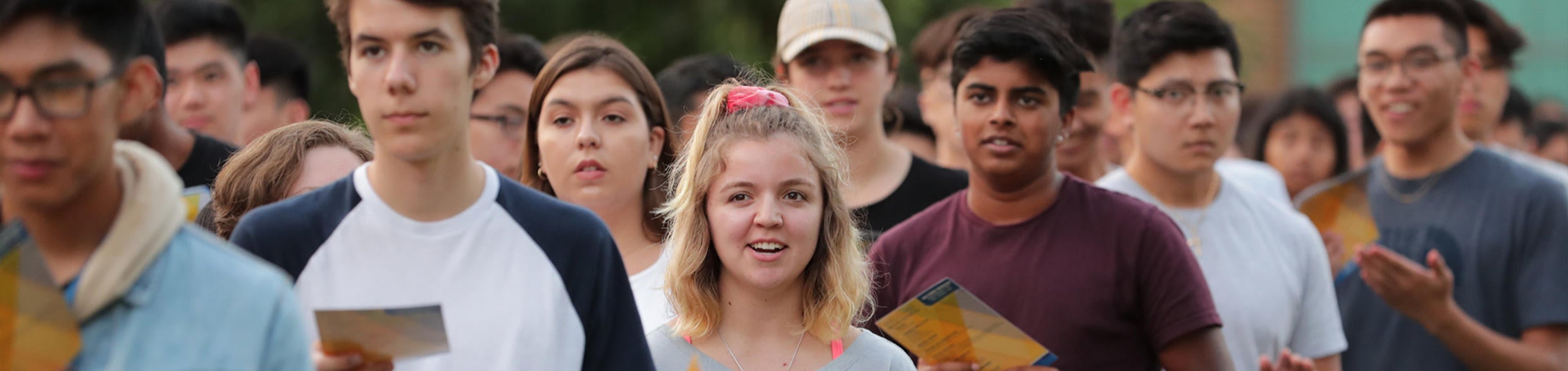students at convocation