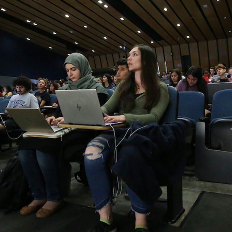 Students in lecture hall