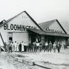 Bloomington Fruit Association packinghouse and employees in the 1890s.