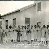 The World Wide Guild, a women’s missionary group, in front of St. Mark’s church in the 1940s.