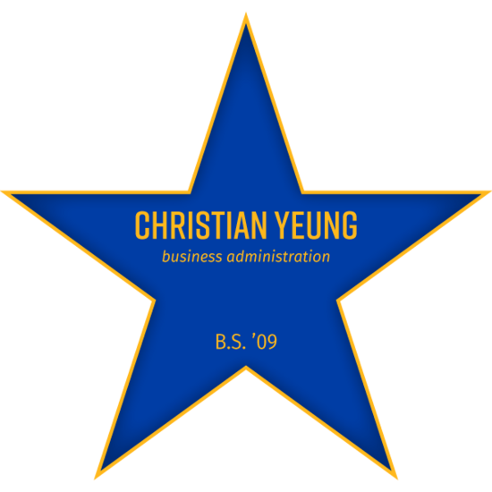 Walk of Fame Star for Christian Yeung