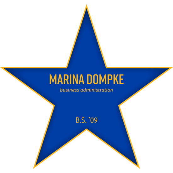 Walk of Fame Star for Marina Dompke